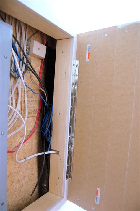 how to screw electrical box to wood frame|diy electrical panel box.